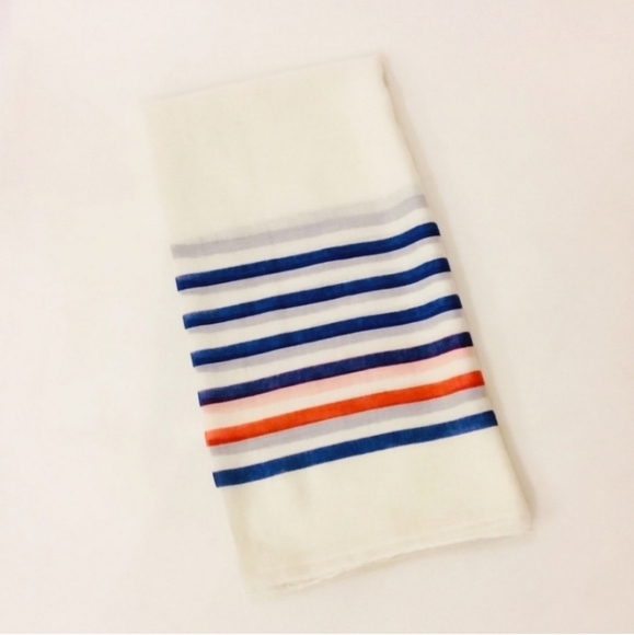 Marine Layer White, Blue, & Red Scarf - Picture 3 of 4